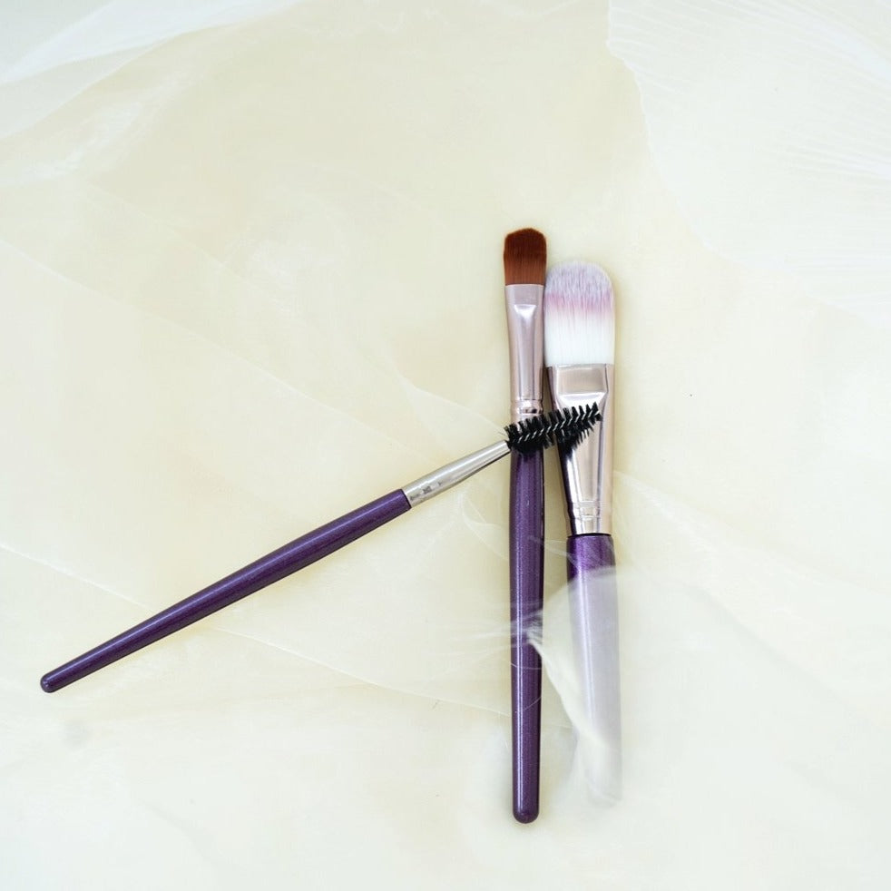 20 pcs Purple Soft Nylon Makeup Brushes